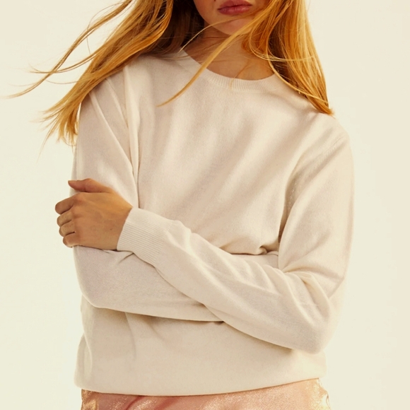 Cynthia Rowley 100% 2-ply Cashmere Crewneck Sweater M - Picture 2 of 8